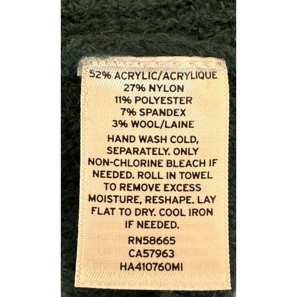 Halogen Women's XS Mock‎ Neck Sweater Green Button Sleeves Oversized - Picture 10 of 16